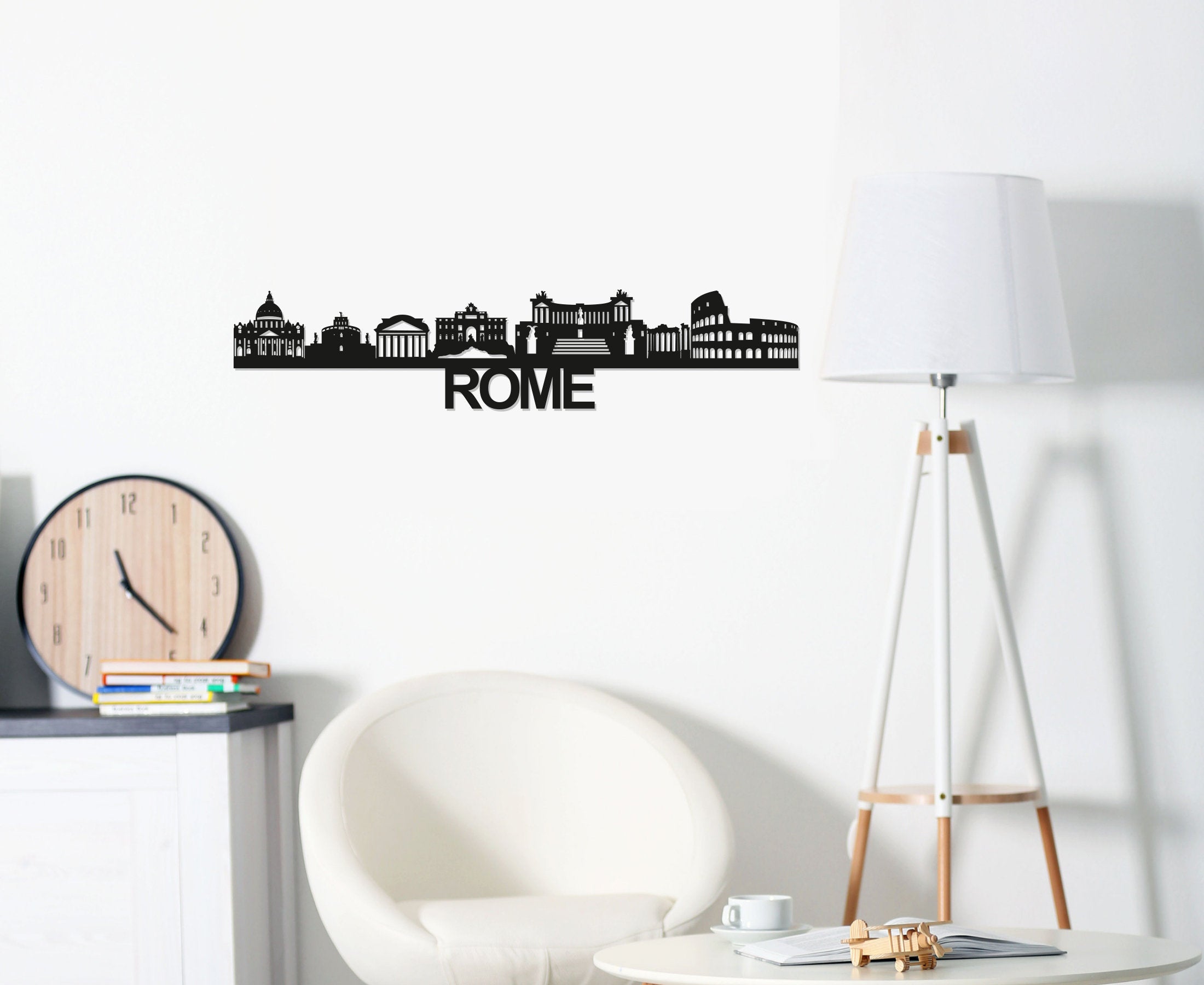 Rome Skyline - Rome Gift - Skyline Art