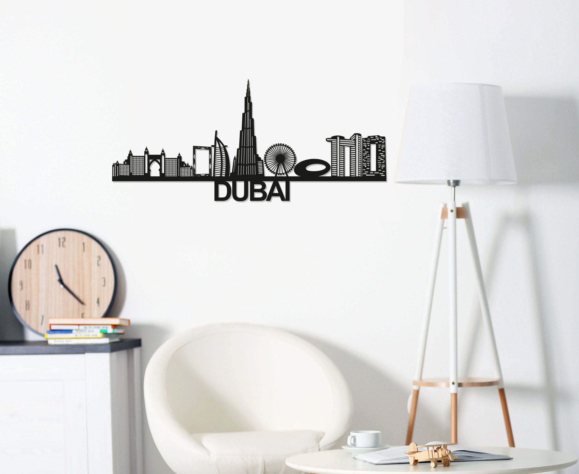 Dubai Skyline - Liverpool Gift - Skyline Art