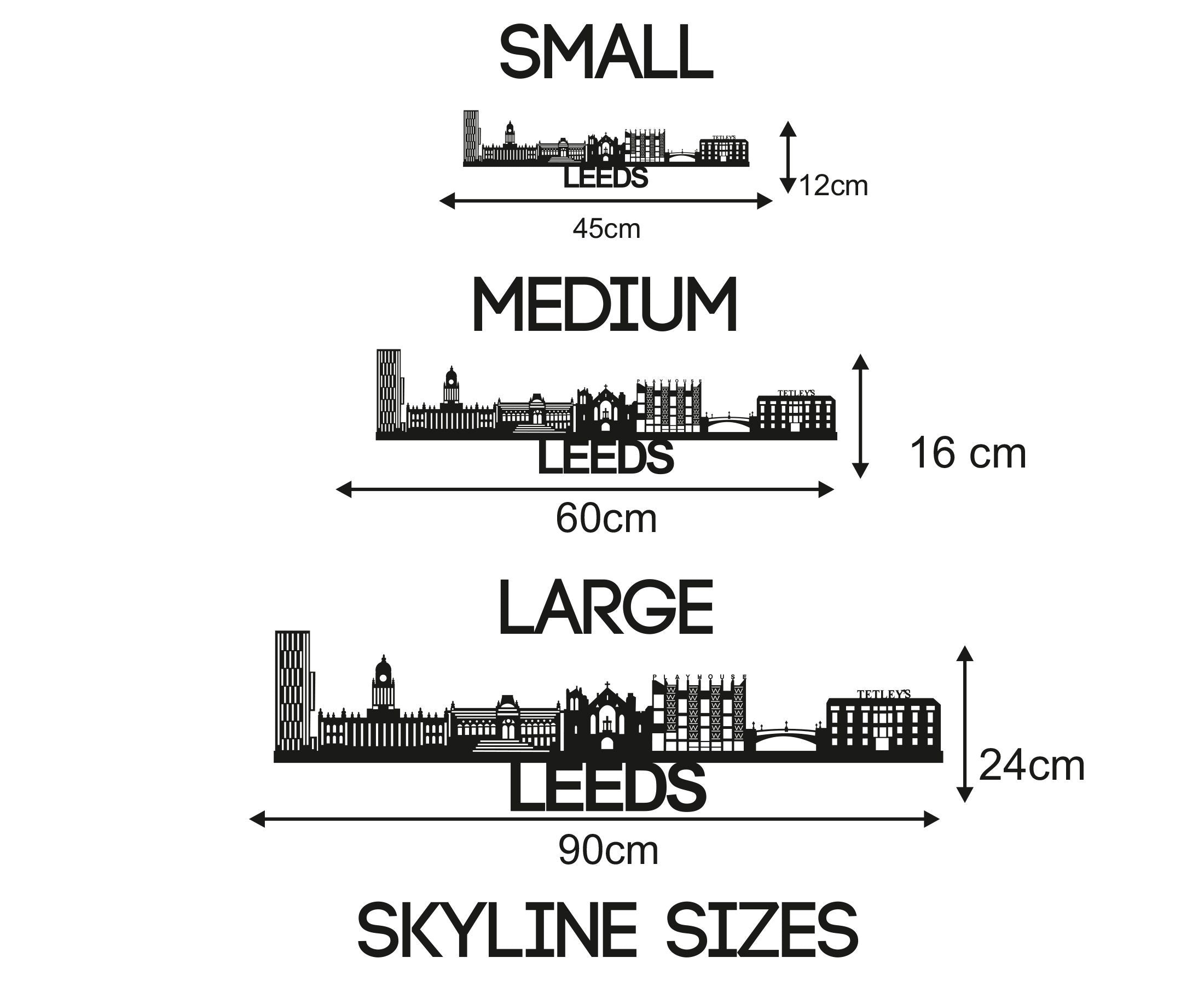 Leeds Skyline - Leeds Gift - Skyline Art - City Name