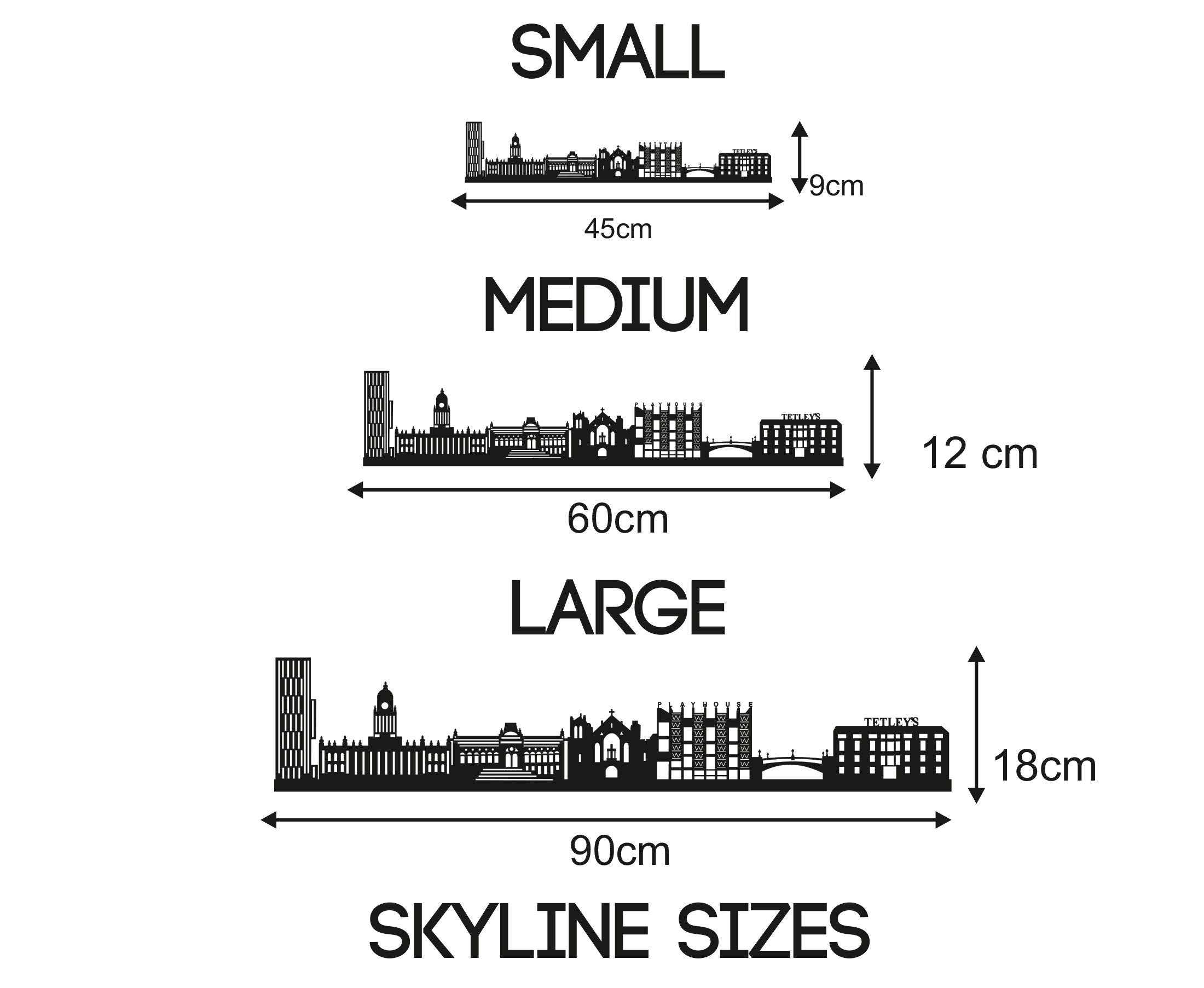 Leeds Skyline - Leeds Gift - Skyline Art - No City Name