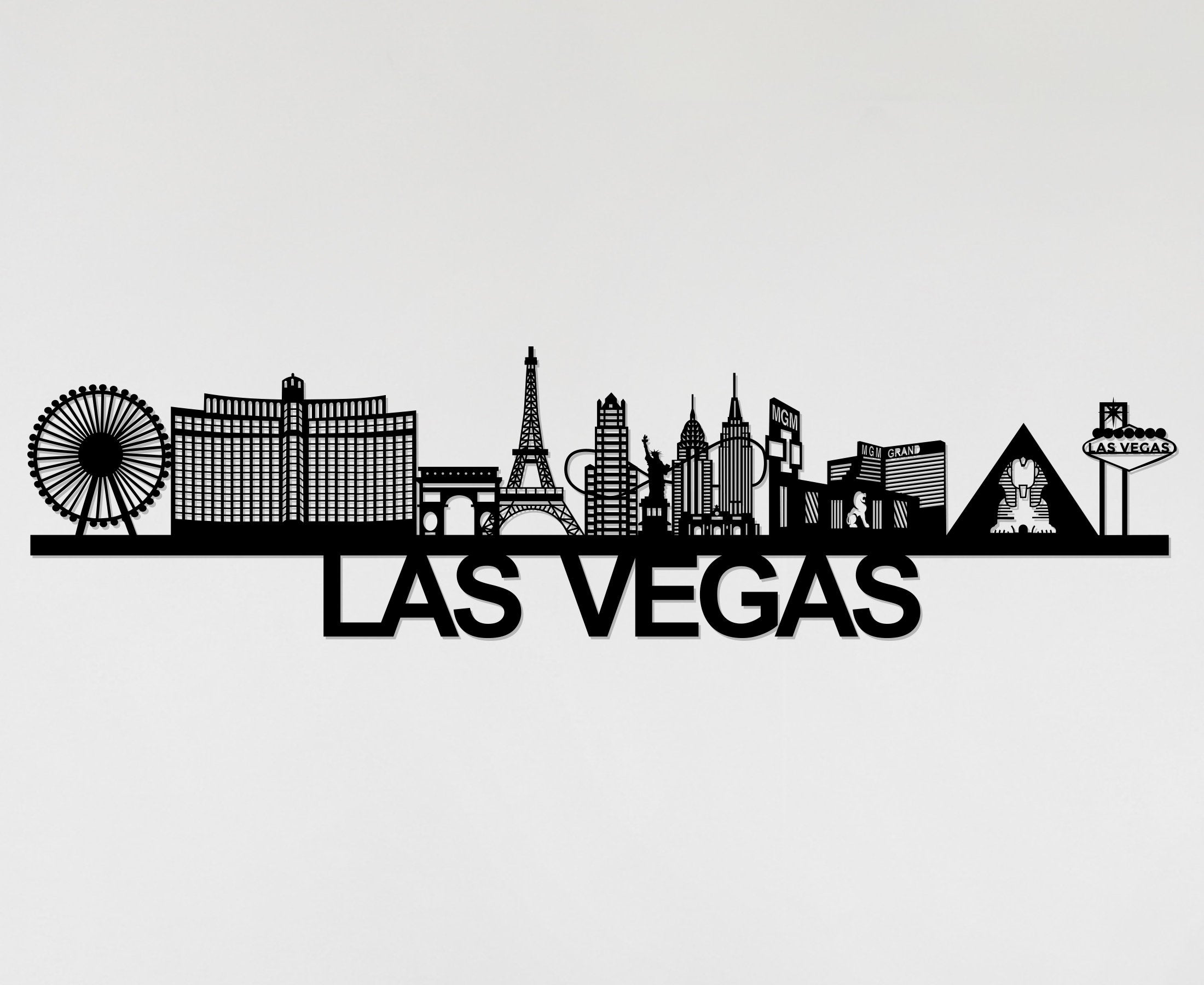 Las Vegas Skyline - Las Vegas Gift - Skyline Art