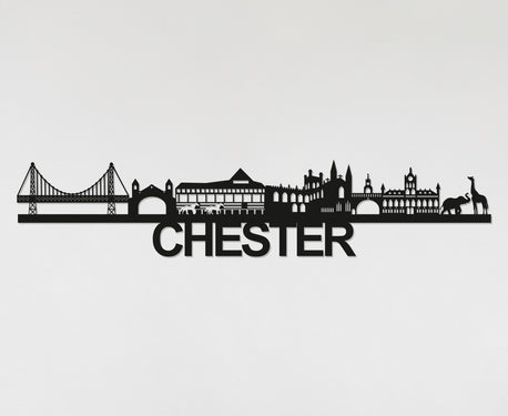 Chester Skyline - Chester Gift - Skyline Art - City Name