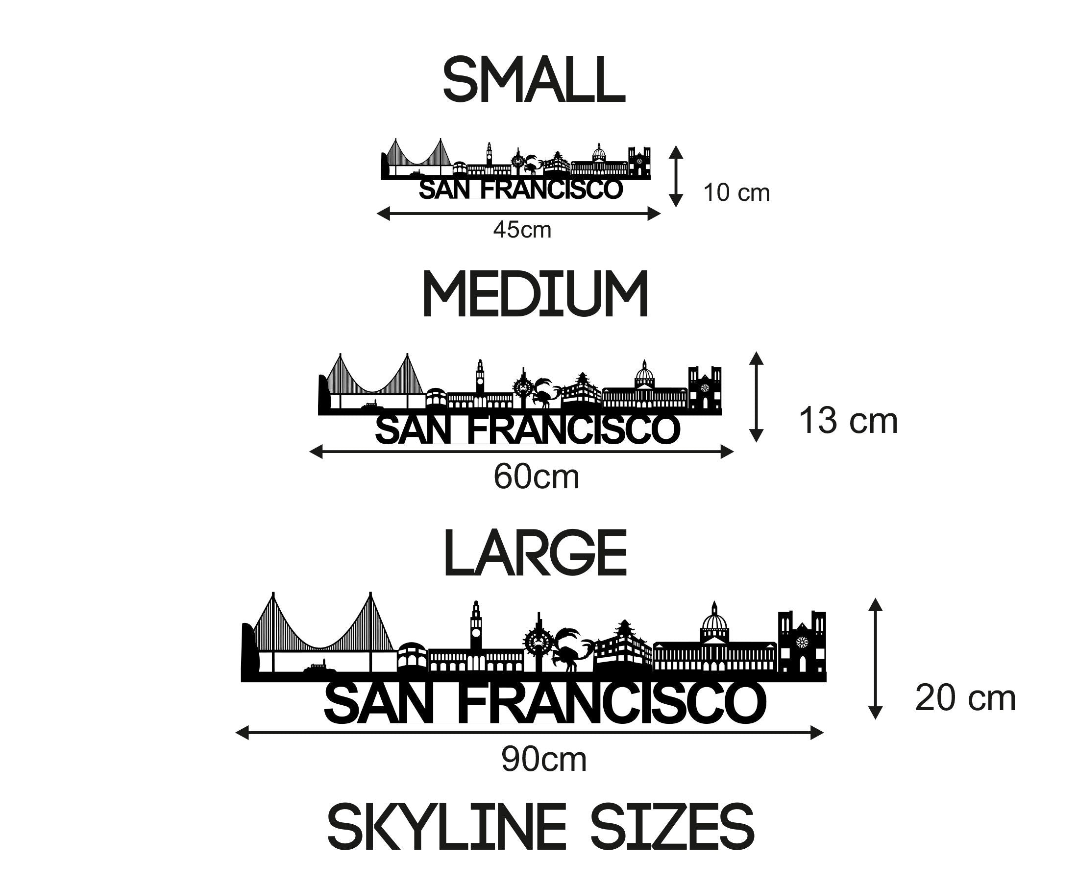 San Francisco Skyline - San Francisco Gift - Skyline Art - City Name