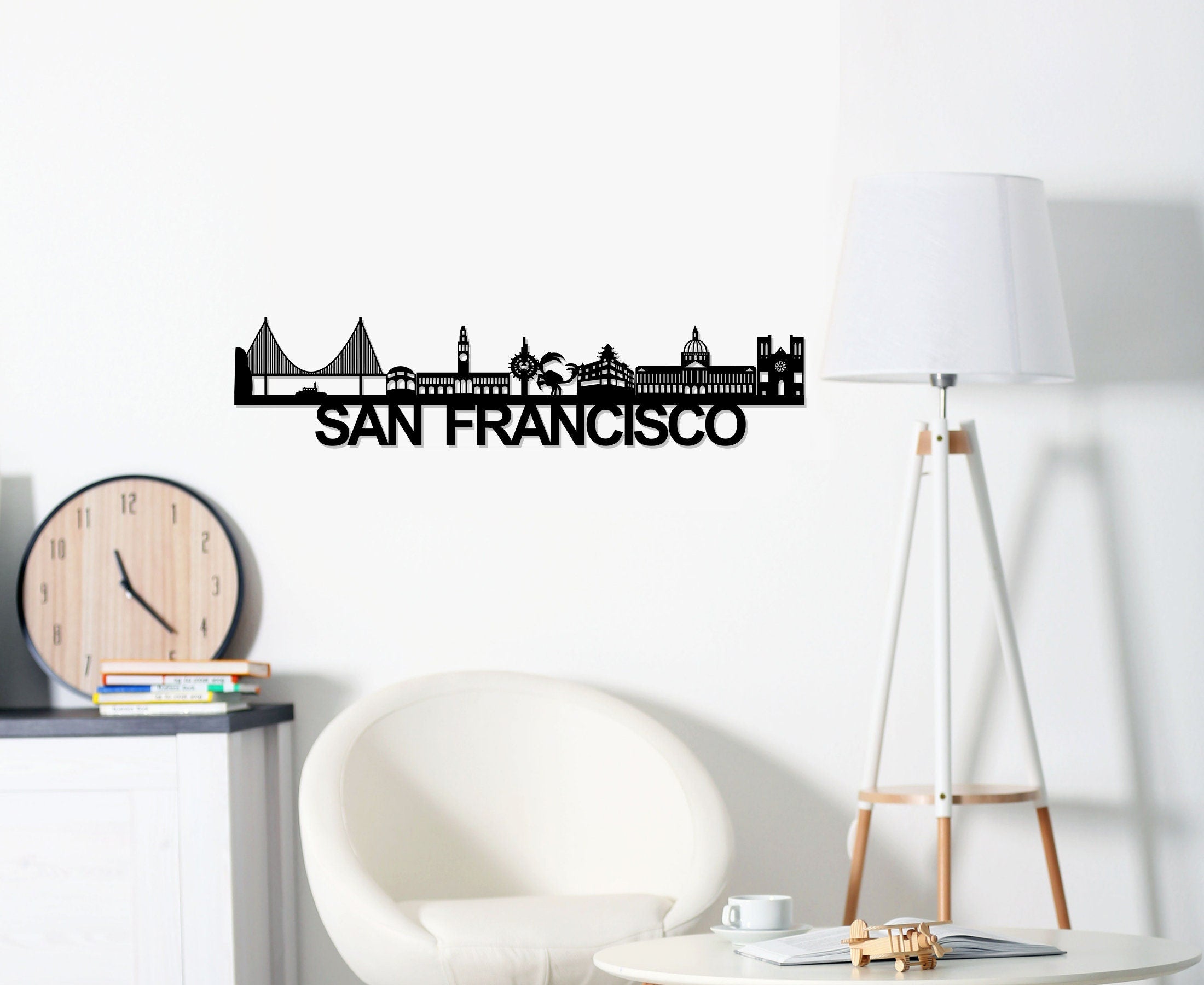 San Francisco Skyline - San Francisco Gift - Skyline Art - City Name