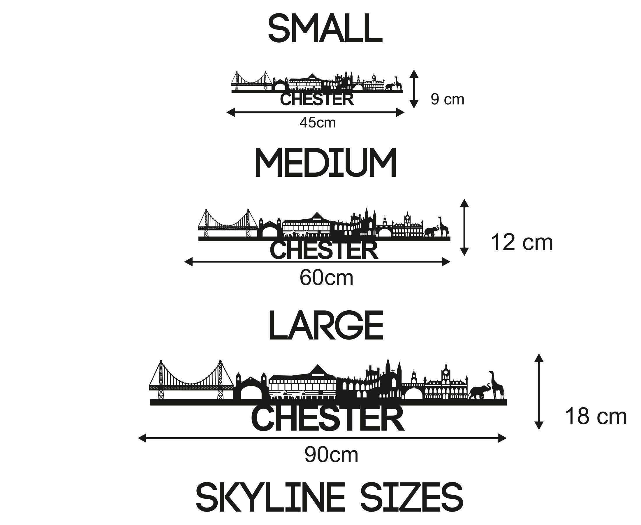 Chester Skyline - Chester Gift - Skyline Art - City Name