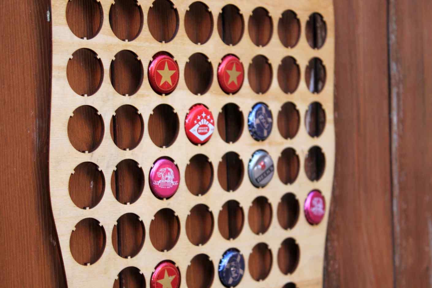 Pint Glass Beer Cap Map Bottle Cap Map Collection Gift Art