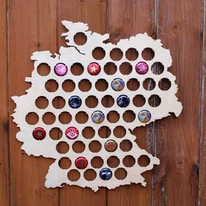 Germany Beer Cap Map Bottle Cap Map Collection