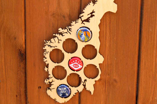 Norway Beer Cap Map Bottle Cap Map Collection Beer Gift