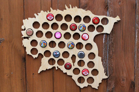 Estonia Beer Cap Map Bottle Cap Map Collection Gift Art