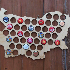 Bulgaria Beer Cap Map Bottle Cap Map Collection Gift Art