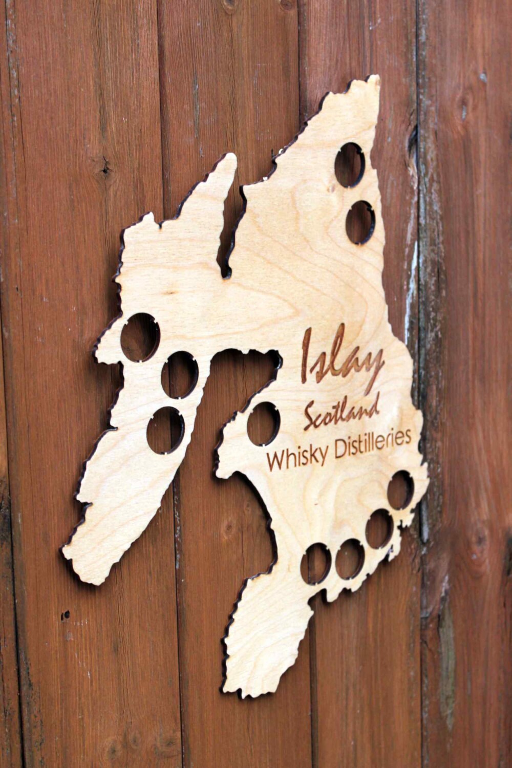 Islay Whisky Bottle Cap Map Collection Scotch Whiskey Gift Art