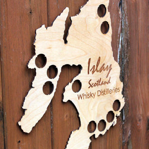 Islay Whisky Bottle Cap Map Collection Scotch Whiskey Gift Art