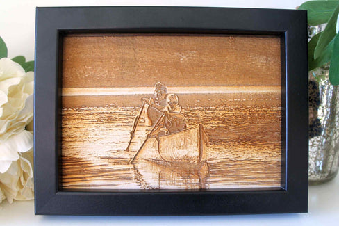 Custom Wood Photo Engraving - Personalised Photo Engraving