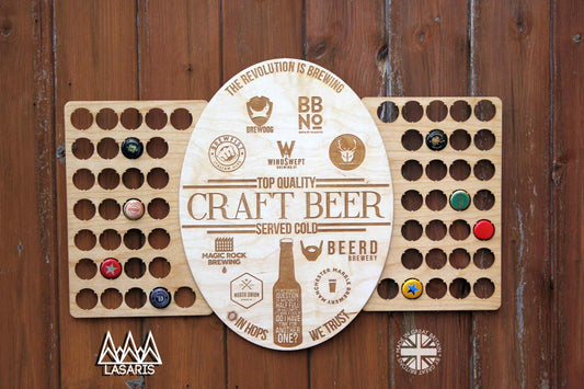 Craft Beer Bottle Cap Collection Beer Cap Gift Art Breweries Gift for Him