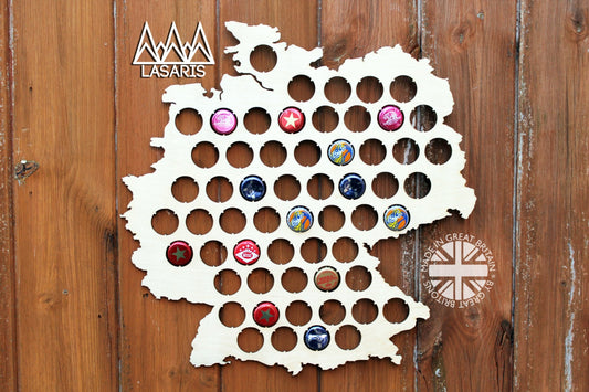 Germany Beer Cap Map Bottle Cap Map Collection