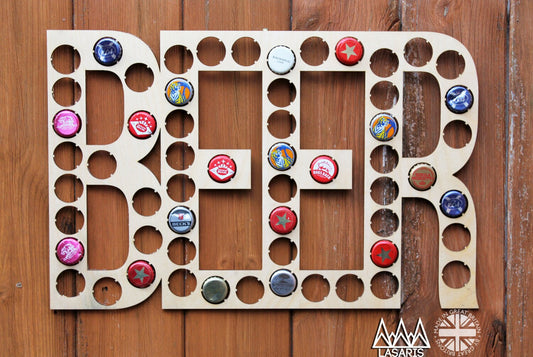 Beer Lettering Beer Cap Collection Beer Word Gift Art Letters